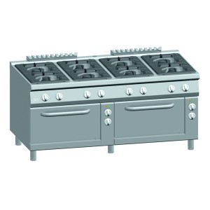 Gasfornuis ATA 8-pits + 2 elektrische ovens