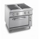 kooktafel ATA elektrisch 4-plaats + elektrische oven 2/1 GN