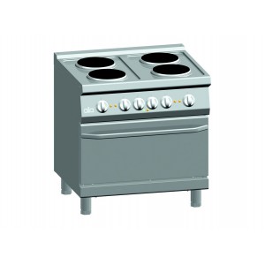 Kooktafel ATA elektrisch 4-plaats + elektrische oven 2/1 GN